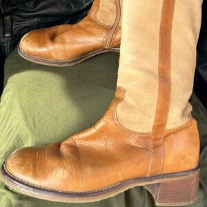 Frye suede/leather boots. Size 8